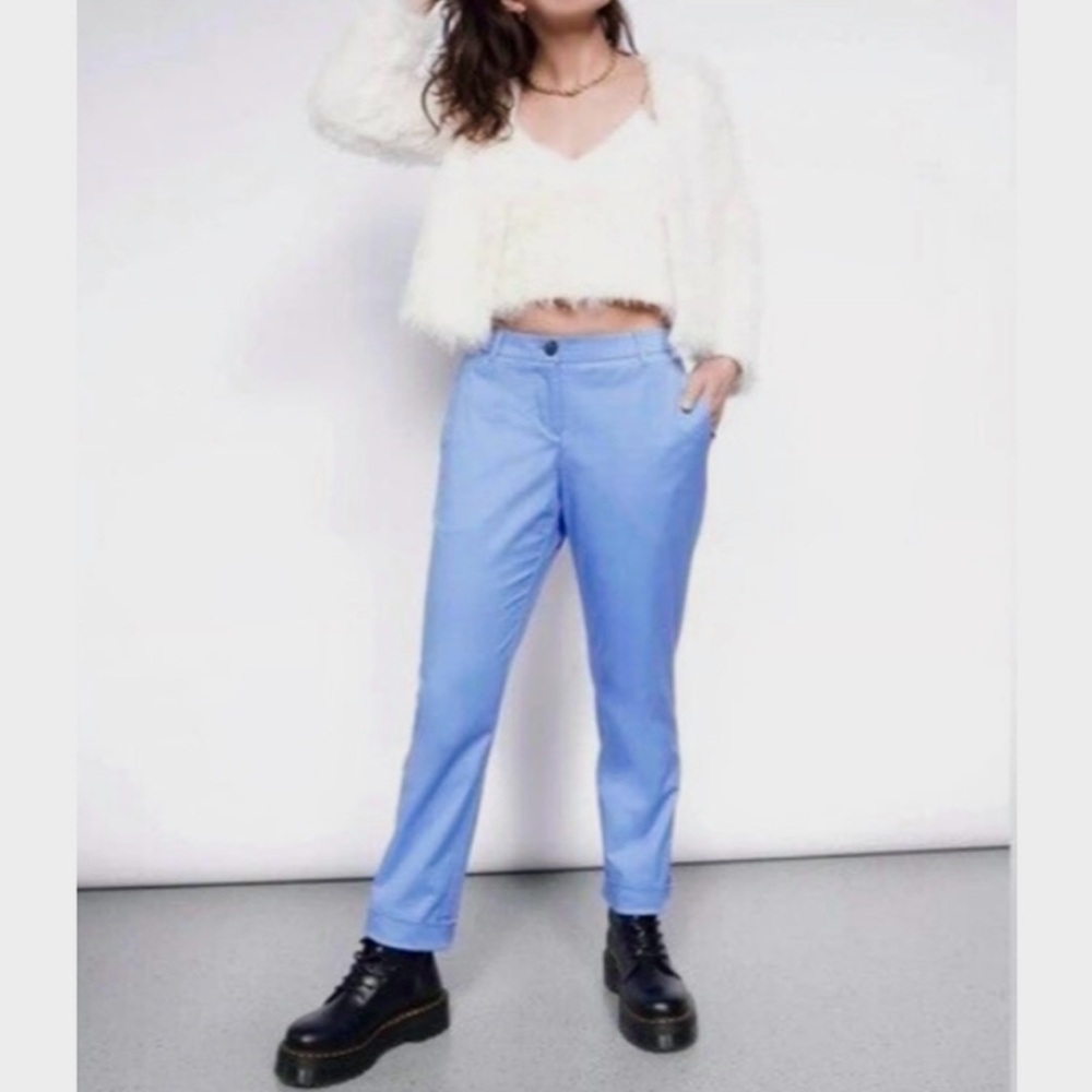 Wildfang 4 Tall Empower Trouser in Blueberry